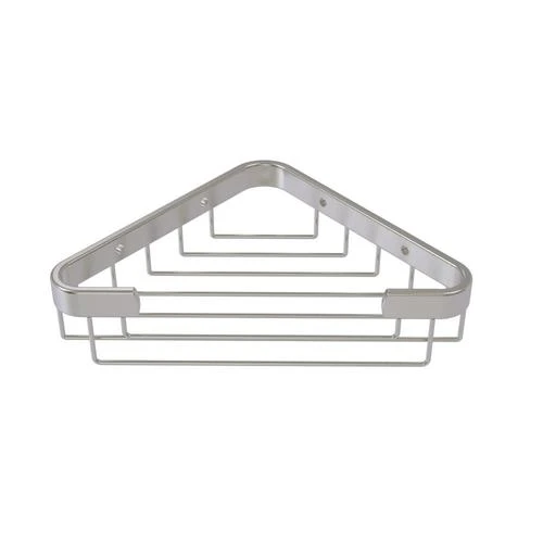 Allied Brass 3.1-in H Screw Mount Solid Brass Satin Nickel Hanging Shower Caddy 1 Allied Brass 3.1-in H Screw Mount Solid Brass Satin Nickel Hanging Shower Caddy