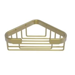 Allied Brass Corner Soap Basket In Satin Brass
