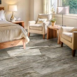 Congoleum AirStep Advantage Reminisce 12-ft W Cut-to-Length First Snowfall Wood Look Low-Gloss Finish Sheet Vinyl