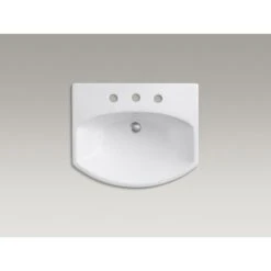 KOHLER Cimarron 8 In. Widespread Vitreous China Pedestal Combo Bathroom Sink In White With Overflow Drain -Allied Brass Shop 024ade01e979400815d2705732df1443 1800x1800