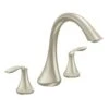 Valspar Moen Eva 2-Handle Deck Mount Roman Bathtub Faucet