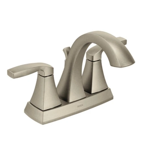 Moen Voss Brushed Nickel 2-handle 4-in Centerset WaterSense Bathroom Sink Faucet With Drain 2 Moen Voss Brushed Nickel 2-handle 4-in Centerset WaterSense Bathroom Sink Faucet With Drain - Image 2