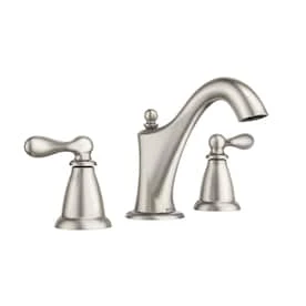 Moen Caldwell Spot Resist Brushed Nickel 2-Handle Widespread WaterSense Bathroom Sink Faucet With Drain 1 Moen Caldwell Spot Resist Brushed Nickel 2-Handle Widespread WaterSense Bathroom Sink Faucet With Drain