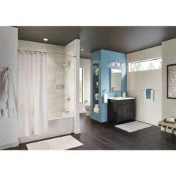 Moen Oxby Spot Resist Brushed Nickel 2-handle 4-in Centerset WaterSense Bathroom Sink Faucet With Drain -Allied Brass Shop 026508262924 05103537 1800x1800