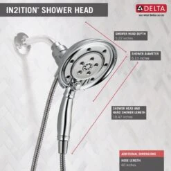 In2ition Two-in-One 4-Spray 3 In. Dual Wall Mount Fixed And Handheld H2Okinetic Shower Head In Chrome -Allied Brass Shop 02de8489ff461552be3b47c380b1b20e 1800x1800