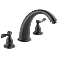Delta Windemere 2-Handle Deck Mount Roman Bathtub Faucet