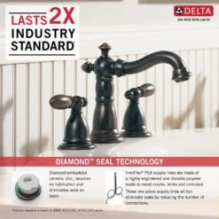 Delta Victorian Venetian Bronze 2-handle Widespread WaterSense Bathroom Sink Faucet With Drain -Allied Brass Shop 034449642743 12171448 1800x1800