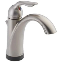 Delta Lahara Touch2Oxt Stainless 1-handle Single Hole/4-in Centerset WaterSense Bathroom Sink Faucet With Drain -Allied Brass Shop 034449643153xl 1800x1800