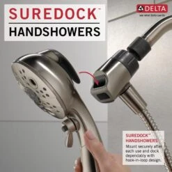 Delta Universal Showering Components Brushed Nickel 6-Spray Handheld Shower 1.75-GPM (6.6-LPM) 22 Delta Universal Showering Components Brushed Nickel 6-Spray Handheld Shower 1.75-GPM (6.6-LPM) -Allied Brass Shop 034449864336 10611938 1800x1800