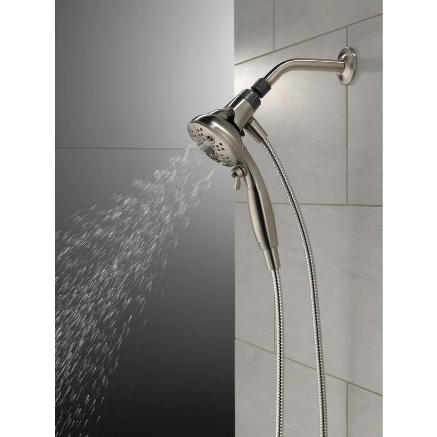 Delta Universal Showering Components Brushed Nickel 6-Spray Handheld Shower 1.75-GPM (6.6-LPM) 5 Delta Universal Showering Components Brushed Nickel 6-Spray Handheld Shower 1.75-GPM (6.6-LPM) - Image 5