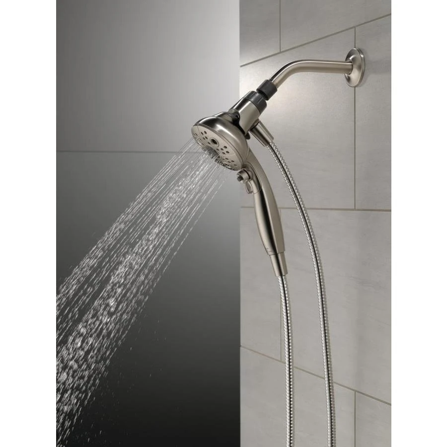 Delta Universal Showering Components Brushed Nickel 6-Spray Handheld Shower 1.75-GPM (6.6-LPM) 7 Delta Universal Showering Components Brushed Nickel 6-Spray Handheld Shower 1.75-GPM (6.6-LPM) - Image 7