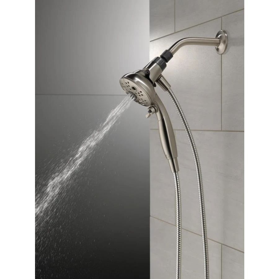 Delta Universal Showering Components Brushed Nickel 6-Spray Handheld Shower 1.75-GPM (6.6-LPM) 8 Delta Universal Showering Components Brushed Nickel 6-Spray Handheld Shower 1.75-GPM (6.6-LPM) - Image 8
