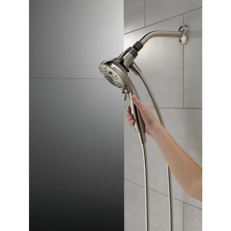 Delta Universal Showering Components Brushed Nickel 6-Spray Handheld Shower 1.75-GPM (6.6-LPM) 10 Delta Universal Showering Components Brushed Nickel 6-Spray Handheld Shower 1.75-GPM (6.6-LPM) - Image 10