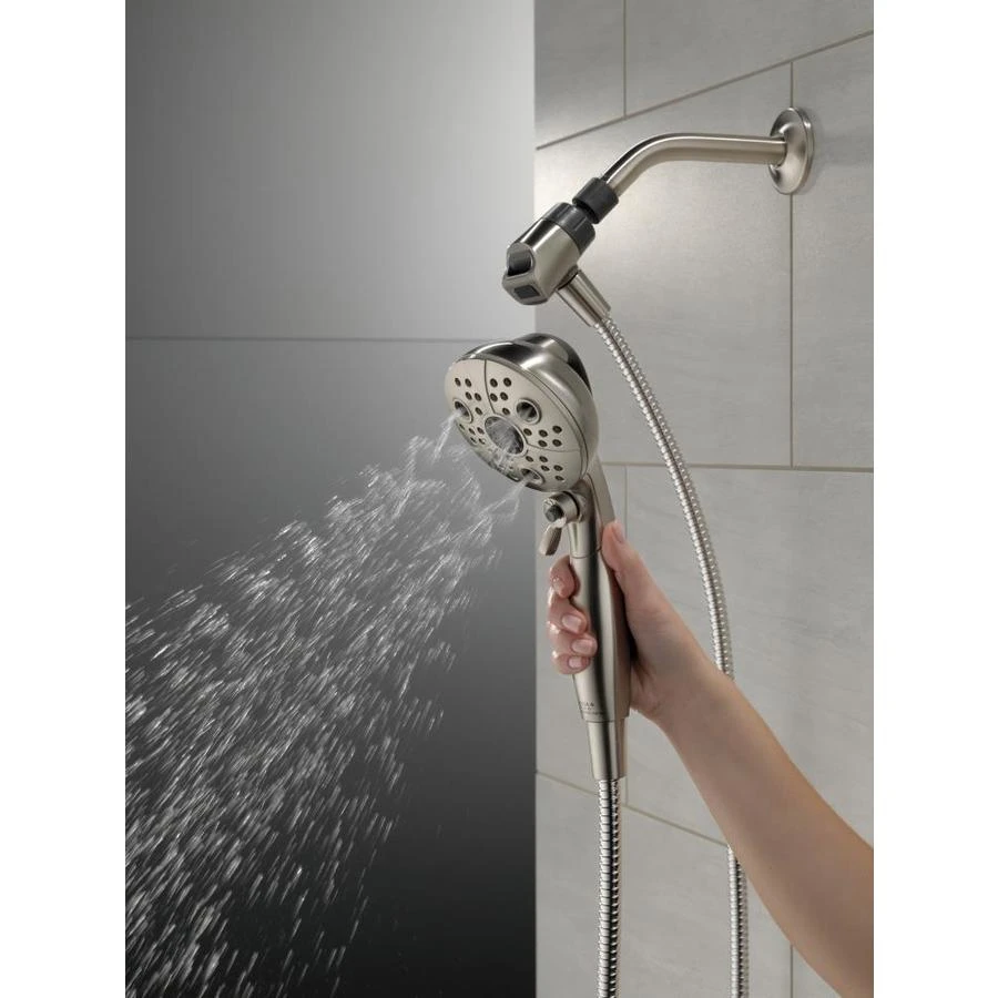 Delta Universal Showering Components Brushed Nickel 6-Spray Handheld Shower 1.75-GPM (6.6-LPM) 13 Delta Universal Showering Components Brushed Nickel 6-Spray Handheld Shower 1.75-GPM (6.6-LPM) - Image 13