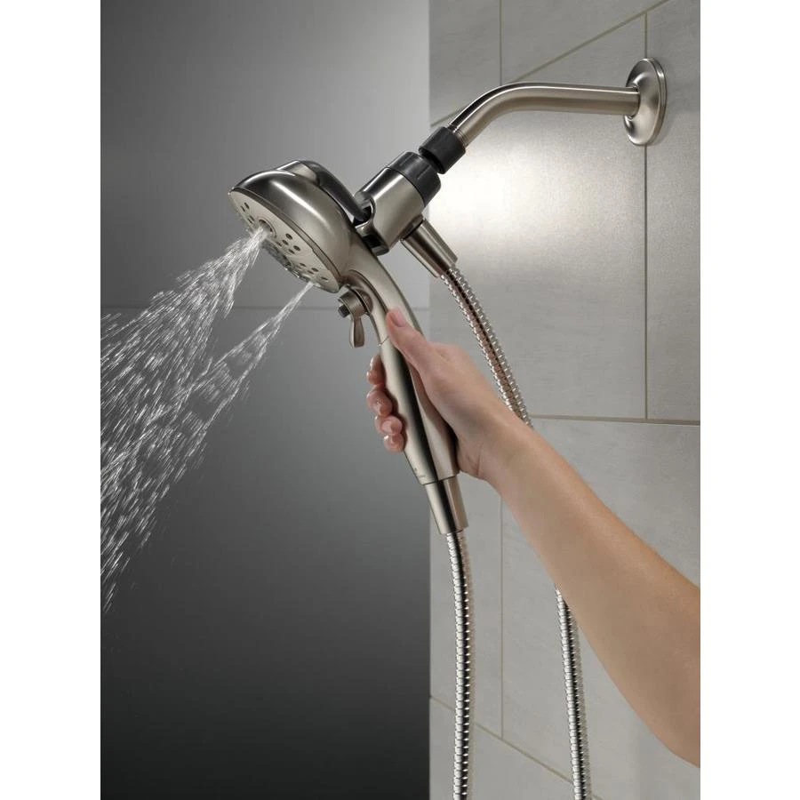 Delta Universal Showering Components Brushed Nickel 6-Spray Handheld Shower 1.75-GPM (6.6-LPM) 16 Delta Universal Showering Components Brushed Nickel 6-Spray Handheld Shower 1.75-GPM (6.6-LPM) - Image 16