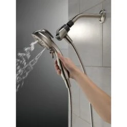 Delta Universal Showering Components Brushed Nickel 6-Spray Handheld Shower 1.75-GPM (6.6-LPM) 36 Delta Universal Showering Components Brushed Nickel 6-Spray Handheld Shower 1.75-GPM (6.6-LPM) -Allied Brass Shop 034449864336 12165951 1800x1800