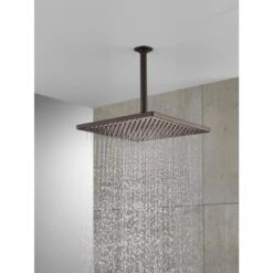 Delta Universal Showering Components Venetian Bronze 1-Spray Rain Shower Head 2.5-GPM (9.5-LPM)