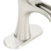 Pfister Jaida Brushed Nickel 1-handle Single Hole/4-in Centerset WaterSense Bathroom Sink Faucet With Drain