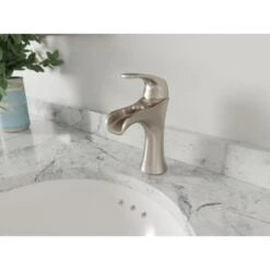 Pfister Jaida Brushed Nickel 1-handle Single Hole/4-in Centerset WaterSense Bathroom Sink Faucet With Drain -Allied Brass Shop 038877604090 16801810 1800x1800