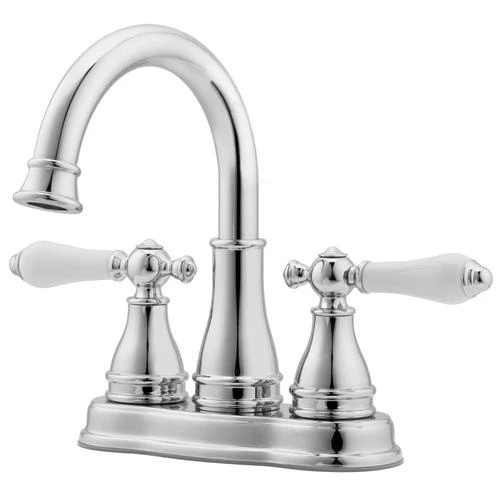 Pfister Sonterra Polished Chrome 2-handle 4-in Centerset WaterSense Bathroom Sink Faucet With Drain 4 Pfister Sonterra Polished Chrome 2-handle 4-in Centerset WaterSense Bathroom Sink Faucet With Drain - Image 4