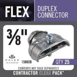 3/8 In. Flexible Metal Conduit (FMC) Duplex Connector (25-Box) -Allied Brass Shop 0401b14525f4fda83734cbf58666e52b 1800x1800