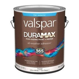 Valspar Duramax Base 1 Flat Exterior Tintable Paint (Actual Net Contents: 126-fl Oz) 1 Valspar Duramax Base 1 Flat Exterior Tintable Paint (Actual Net Contents: 126-fl Oz)