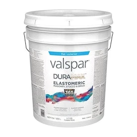 Valspar Duramax Flat Masonry And Stucco Elastomeric Tintable White Exterior Tintable Paint (Actual Net Contents: 630-fl Oz) 1 Valspar Duramax Flat Masonry And Stucco Elastomeric Tintable White Exterior Tintable Paint (Actual Net Contents: 630-fl Oz)