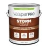 Valspar Pro Storm Coat Satin White Exterior Paint (Actual Net Contents: 128-fl Oz)