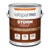 Valspar Pro Storm Coat Semi-Gloss White Exterior Paint (Actual Net Contents: 128-fl Oz)