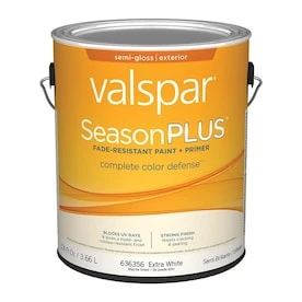 Valspar SeasonPlus Extra White Semi-Gloss Exterior Tintable Paint (Actual Net Contents: 124-fl Oz) 1 Valspar SeasonPlus Extra White Semi-Gloss Exterior Tintable Paint (Actual Net Contents: 124-fl Oz)