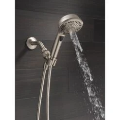 7-Spray 4.2 In. Single Wall Mount Handheld Shower Head In SpotShield Brushed Nickel -Allied Brass Shop 08b61a8d8f17e7e8779d2359b76be1d9 1800x1800