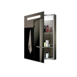 Lighted IMPRESSIONS Espirit 17.7-in X 25.6-in Rectangle Surface Mirrored Medicine Cabinet With Outlet And Lights -Allied Brass Shop 094416538370 09439146 1800x1800