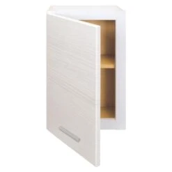 Style Selections Acadia 12-in W X 20-in H X 6.93-in D White Bathroom Wall Cabinet -Allied Brass Shop 094803145112 08862637 1800x1800