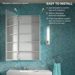 Maxstow 20 In. X 40 In. Frameless Surface-Mount Aluminum Medicine Cabinet -Allied Brass Shop 0c94be6aee65748435562fbf8f326c3b 4372f4a7 42ec 4aac a33b dfb7f02ba082 1800x1800