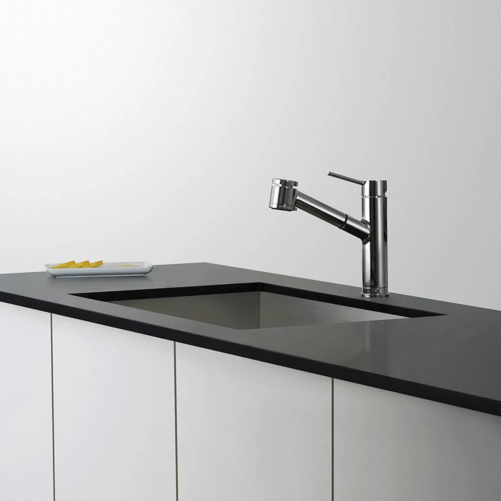 Oletto Single Handle Pull Out Kitchen Faucet In Chrome Finish 9 Oletto Single Handle Pull Out Kitchen Faucet In Chrome Finish - Image 9