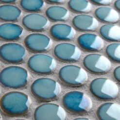 Merola Tile Hudson Penny Round Marine 12 In. X 12-5/8 In. X 5 Mm Porcelain Mosaic Tile (10.74 Sq. Ft. / Case) 24 Merola Tile Hudson Penny Round Marine 12 In. X 12-5/8 In. X 5 Mm Porcelain Mosaic Tile (10.74 Sq. Ft. / Case) -Allied Brass Shop 0f9c99a3448b5958a7ddd4eda96bfb7d 1800x1800