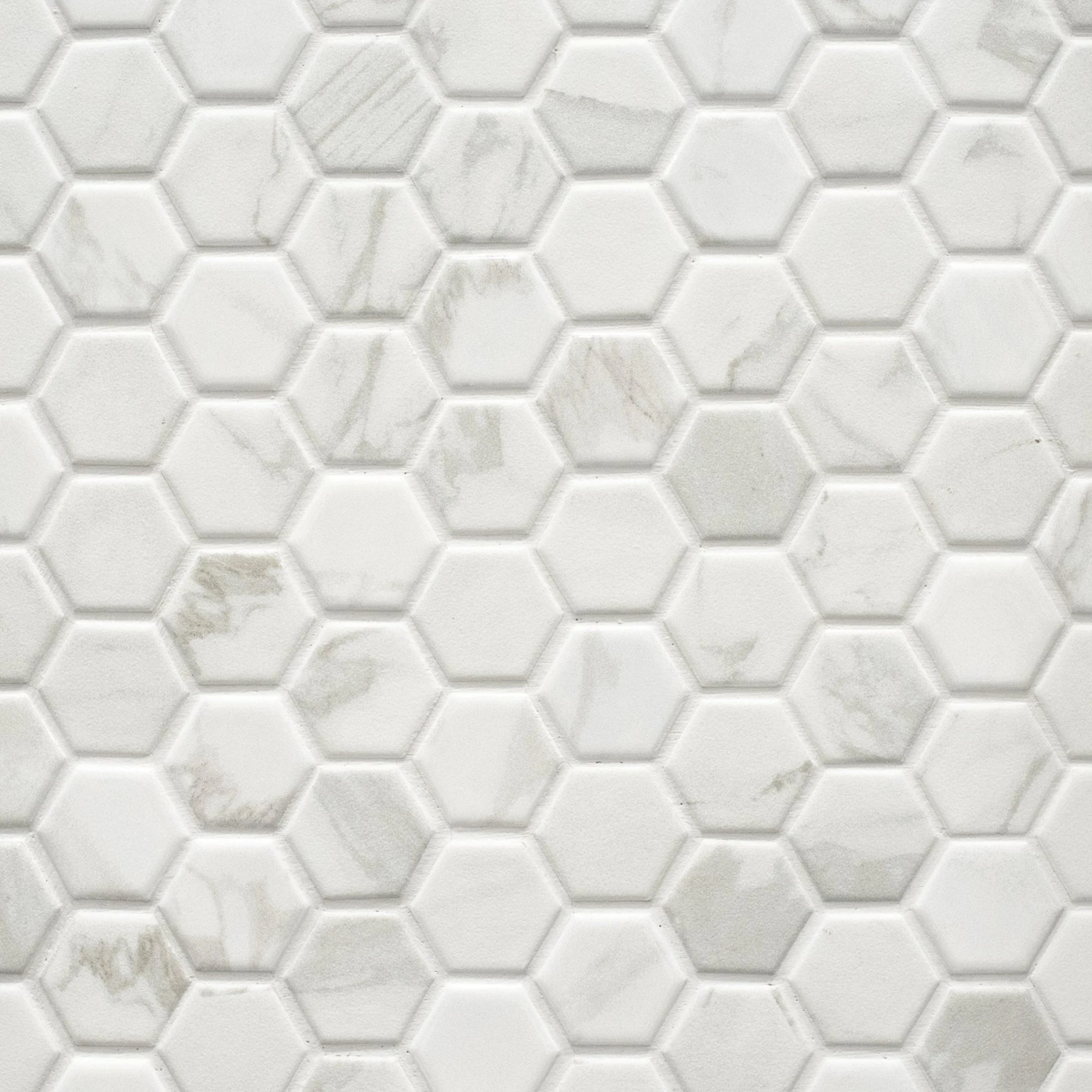 Marble Art 1.5 In. Hexagon Ceramic Mosaic 1 Marble Art 1.5 In. Hexagon Ceramic Mosaic