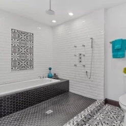 Black Matte 2 In. Hexagon Porcelain Mosaic -Allied Brass Shop 100782390 ugc1 1800x1800