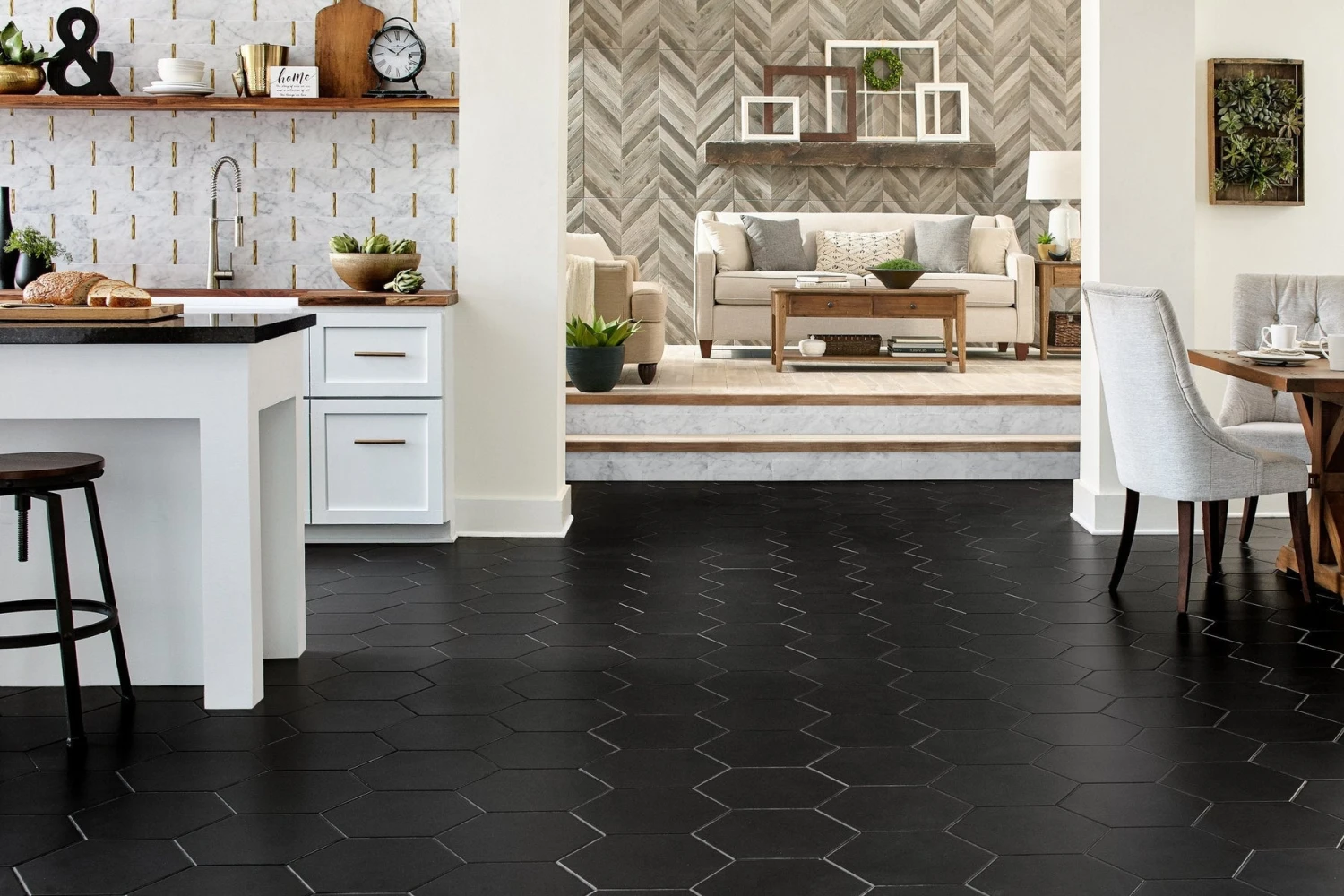 Opal Black Porcelain Tile 6 Opal Black Porcelain Tile - Image 6