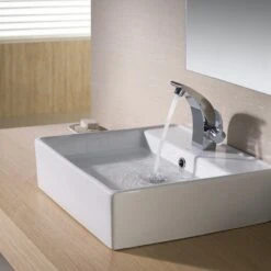 KRAUS Square Ceramic Vessel Bathroom Sink In White -Allied Brass Shop 13f959174b7306f6f7ad3352b27e31d5 1800x1800