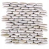 Rainforest White Stacked Stone Pebble Wall Tile 12" X 12" (5.0 Sq. Ft. / Case)
