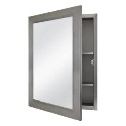 20 In. X 26 In. Recessed Or Surface Mount Framed Medicine Cabinet In Pewter -Allied Brass Shop 153f49c9f48f30aebd5b5b3d98b69231 7f768426 2d32 4ca2 bd49 8ec54b39a818 1800x1800