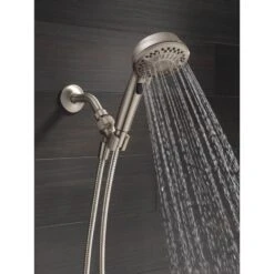 7-Spray 4.2 In. Single Wall Mount Handheld Shower Head In SpotShield Brushed Nickel -Allied Brass Shop 179002794bae417b97c872e2645c743a 1800x1800