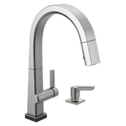 Pivotal Single-Handle Pull-Down Sprayer Kitchen Faucet With Touch2O Technology And MagnaTite Docking In Arctic Stainless -Allied Brass Shop 18103fb863207691dcf637e3443e5bf8 1800x1800