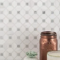 MSI Bianco Dolomite Dotty 12.31 In. X 12.36 In. X 10 Mm Polished Marble Mesh-Mounted Mosaic Tile (10.6 Sq. Ft. / Case) 20 MSI Bianco Dolomite Dotty 12.31 In. X 12.36 In. X 10 Mm Polished Marble Mesh-Mounted Mosaic Tile (10.6 Sq. Ft. / Case) -Allied Brass Shop 1d87f2c5ddcf09ff9d9e6478e7fa2524 1800x1800