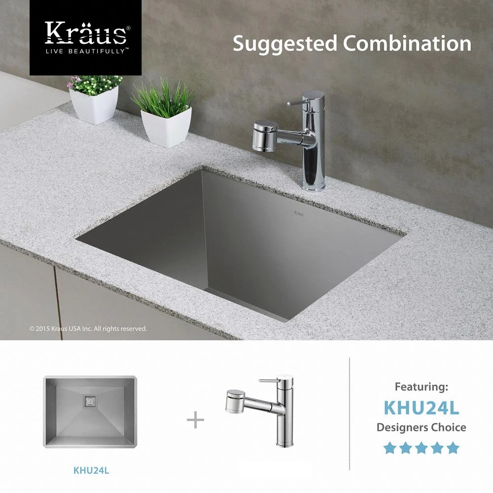 Oletto Single Handle Pull Out Kitchen Faucet In Chrome Finish 11 Oletto Single Handle Pull Out Kitchen Faucet In Chrome Finish - Image 11