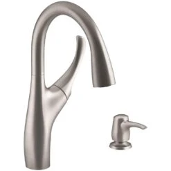 Mazz Single-Handle Pull-Down Sprayer Kitchen Faucet In Vibrant Stainless 11 Mazz Single-Handle Pull-Down Sprayer Kitchen Faucet In Vibrant Stainless -Allied Brass Shop 23aae346aa3eb16b8021528d4bc48252 1800x1800
