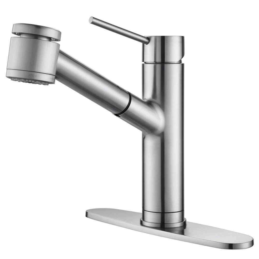 Oletto Single Handle Pull Out Kitchen Faucet In Chrome Finish 7 Oletto Single Handle Pull Out Kitchen Faucet In Chrome Finish - Image 7
