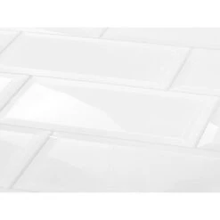 ABOLOS Frosted Elegance White Subway 3 In. X 12 In Glossy Glass Subway Tile (1 Sq. Ft.) -Allied Brass Shop 25a82e19480dadff7d5ed40260414aa5 1800x1800