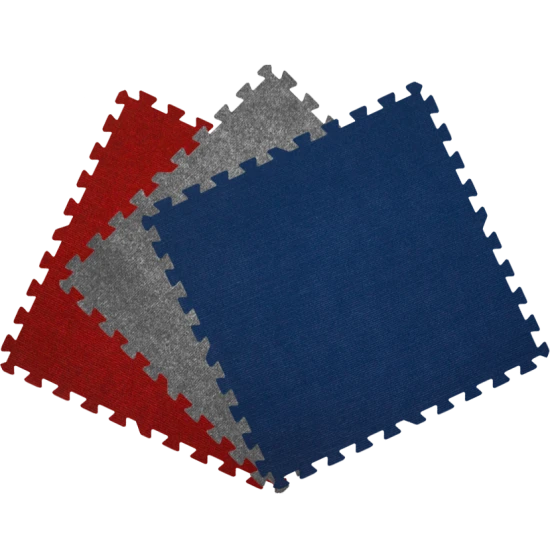 Get Rung Carpet Topped Mat With Interlocking Foam Tiles. Great Alternative To Rolled Carpet . Excellent For Trade Show, Basement Or As A Carpet Replacement Mat. (Blue, 100SQFT) 4 Get Rung Carpet Topped Mat With Interlocking Foam Tiles. Great Alternative To Rolled Carpet . Excellent For Trade Show, Basement Or As A Carpet Replacement Mat. (Blue, 100SQFT) - Image 4